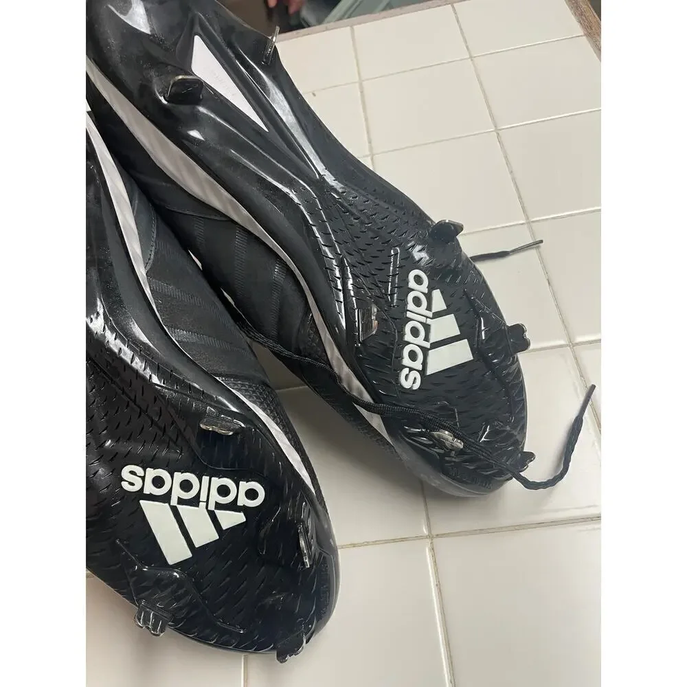 NEW Adidas Icon Bounce Baseball Molded Cleats Size 14 Men Black White